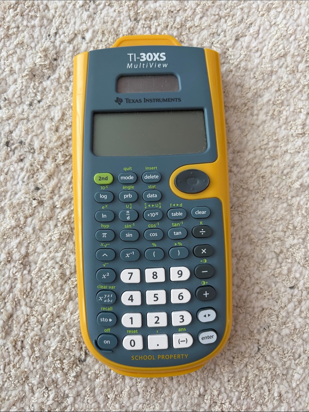 Texas Instruments TI-30XS MultiView Scientific Calculator Yellow – Tested